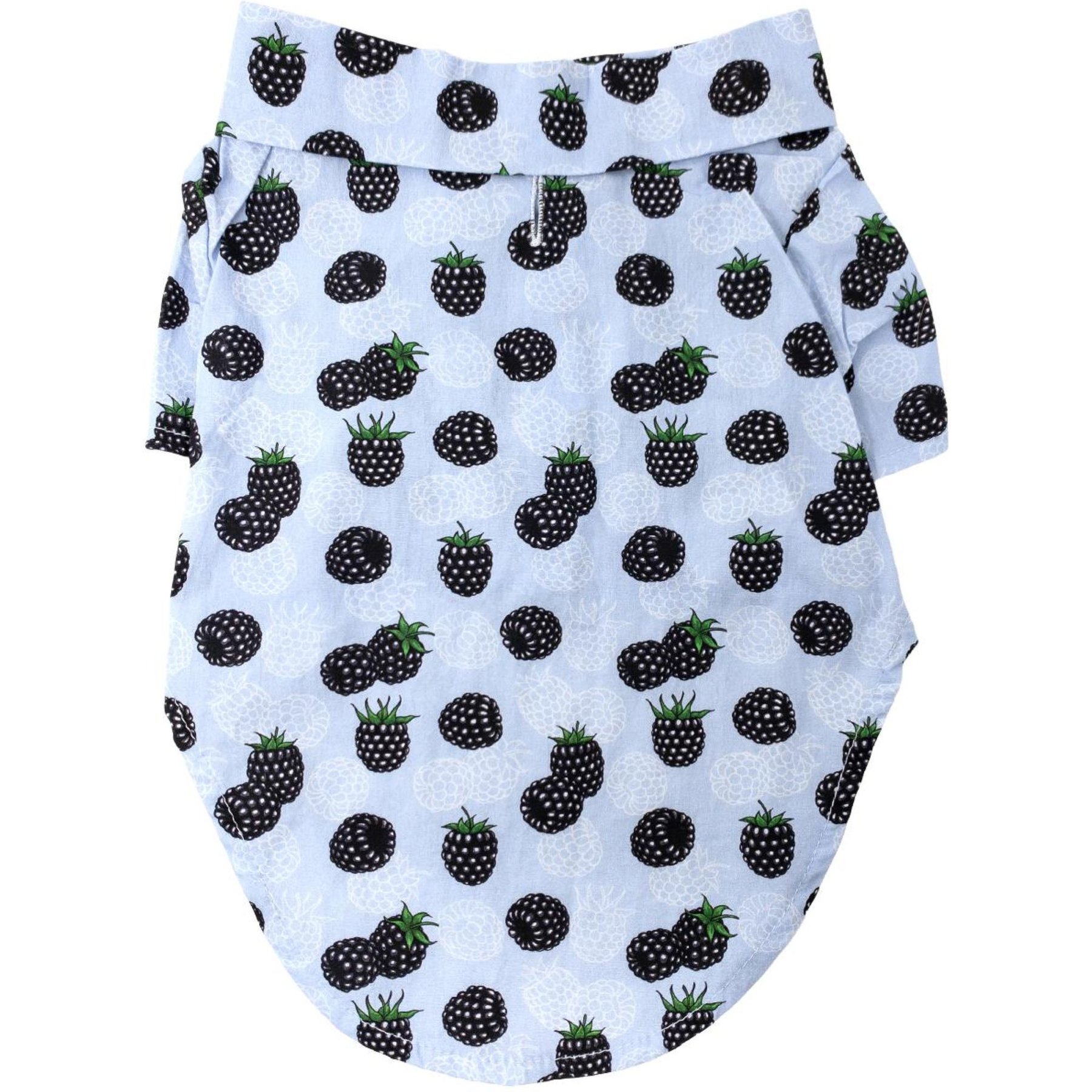 Doggie Design Hawaiian Dog Camp Shirt, X-Small, Blackberries