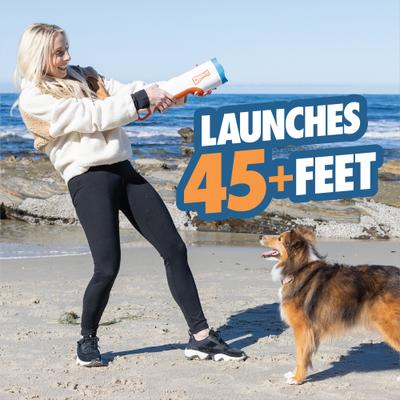 Show full view: Chuckit! Ultra Cannon Dog Launchers Toy with 4 Balls, Multicolor, Medium slide 3 of 9