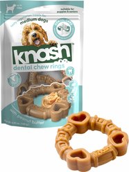 KNASH Dental Ring Medium Peanut Butter Natural Dog Chew Treats, 2 count slide 2 of 3