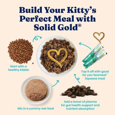 Show full view: Solid Gold Five Oceans Mackerel & Tuna Grain-Free Shreds in Gravy Wet Cat Food, 3-oz can, case of 3 slide 7 of 11