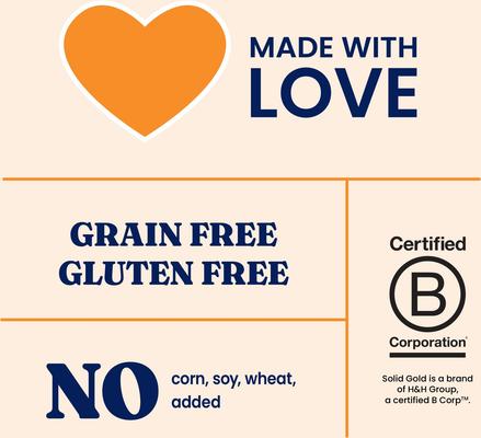 Show full view: Solid Gold High Protein Real Chicken & Eggs Grain-Free Dry Cat Food, 3-lb bag slide 5 of 10