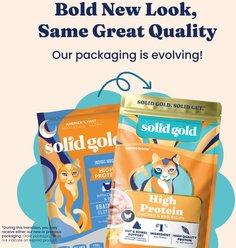 Solid Gold High Protein Wild Alaskan Pollock & Eggs Recipe Grain-Free Dry Cat Food, 12-lb bag slide 2 of 9