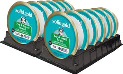 Solid Gold Mighty Mini Lamb, Sweet Potato & Cranberry Toy & Small Breed Recipe Grain-Free Dog Food Tray, case of 12