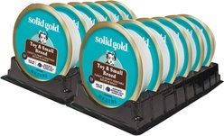 Solid Gold Mighty Mini Turkey & Hearty Vegetable Recipe in Gravy Grain-Free Small Breed Dog Food Cups, case of 12
