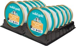 Solid Gold Mighty Mini Chicken, Chickpea & Pumpkin Recipe in Gravy Grain-Free Toy & Small Breed Dog Food Cups, case of 12