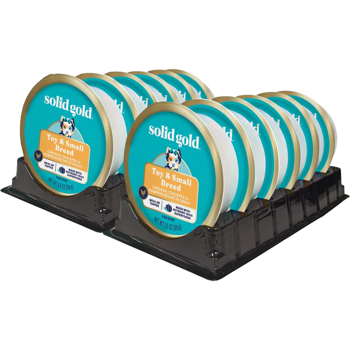Solid Gold Mighty Mini Chicken Small Breed Dog Food, 3.5oz, case of 13
