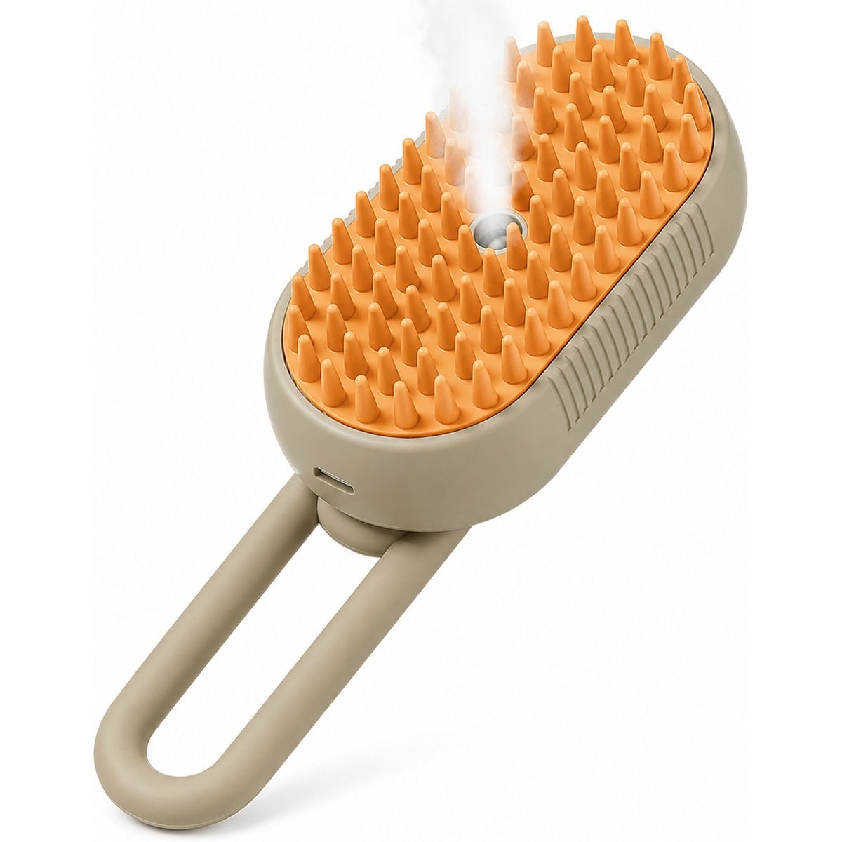 Uno Purr Steam Cat Grooming Brush, Brown