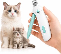 Uno Purr Round-Hole Adjustable Cat Nail Clipper, Blue