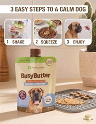 Pet Naturals BusyButter Extra Strength Peanut Butter Flavored Paste Calming Supplement for Dogs, 6-oz pouch slide 2 of 9