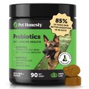 Pet Honesty Probiotics Gut + Immune Health Pumpkin Flavored Soft Chews, Digestive Probiotic Supplement for Dogs, 90 count