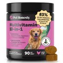 Pet Honesty Multivitamin 10-in-1 Chicken Flavor Glucosamine, Omega-3 Vitamins for Dogs, 90 count