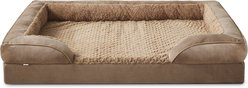 Invenho Waterproof Orthopedic Couch Dog Bed with Washable Removable Cover, Brown, X-Large