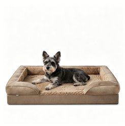 Invenho Waterproof Orthopedic Couch Dog Bed with Washable Removable Cover, Brown, Medium