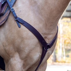 Shires Equestrian Products Velociti Shaped Horse Breast Collar, Full, Dark Oil slide 2 of 2