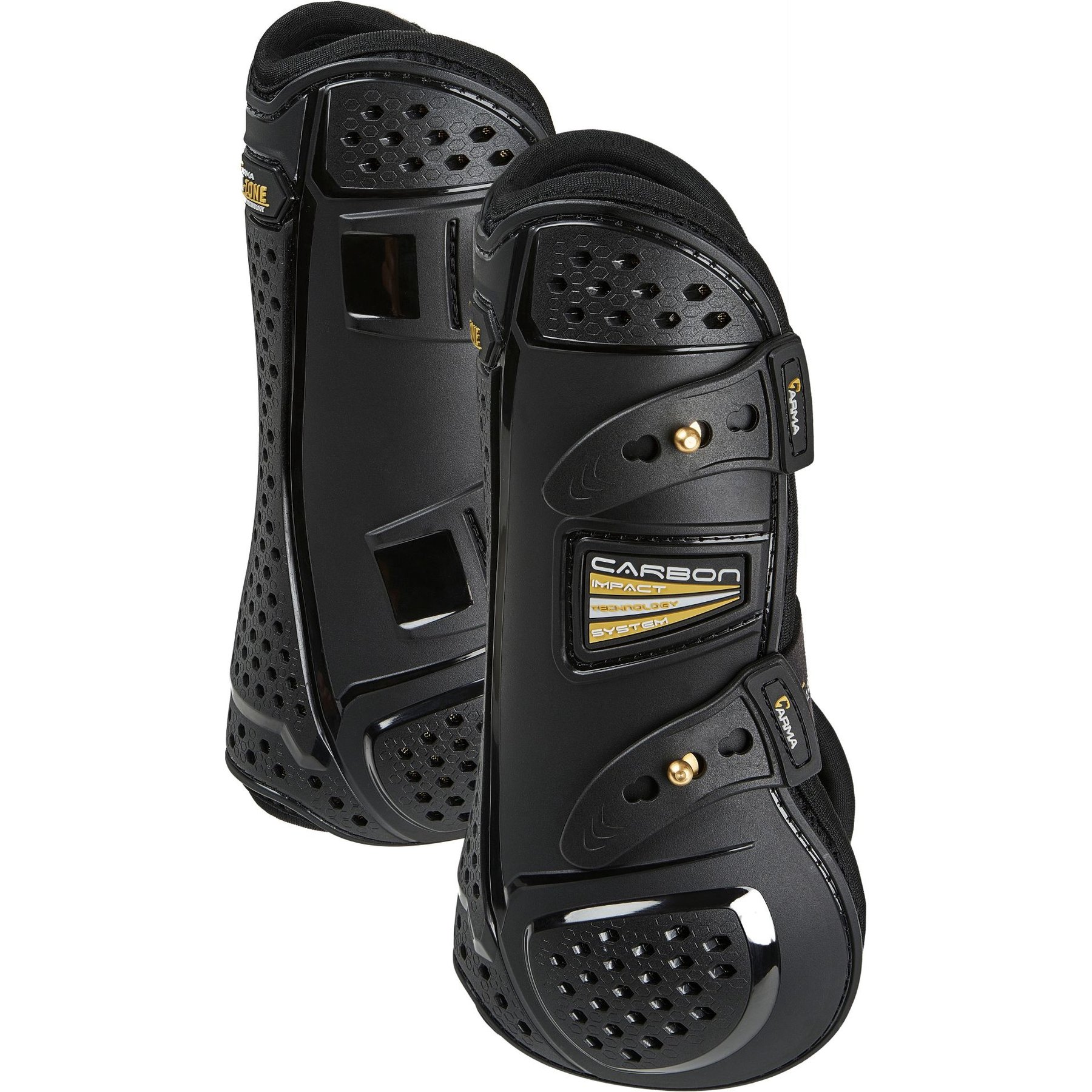 Shires Equestrian Products ARMA OXI-ZONE Tendon Horse Boots, Black, Extra Full