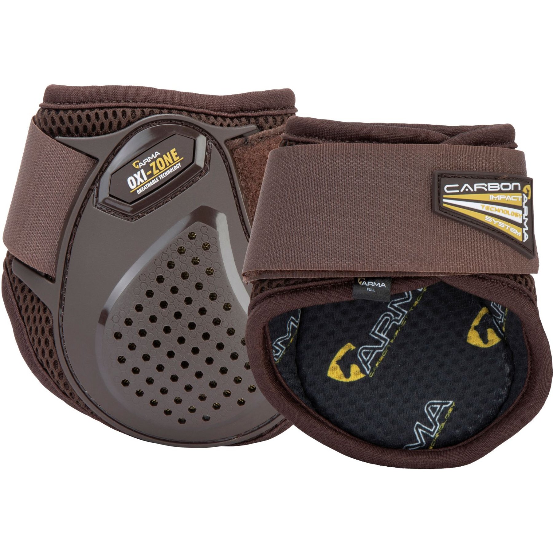 Shires Equestrian Products ARMA OXI-ZONE Fetlock Horse Boots, Brown, Extra Full