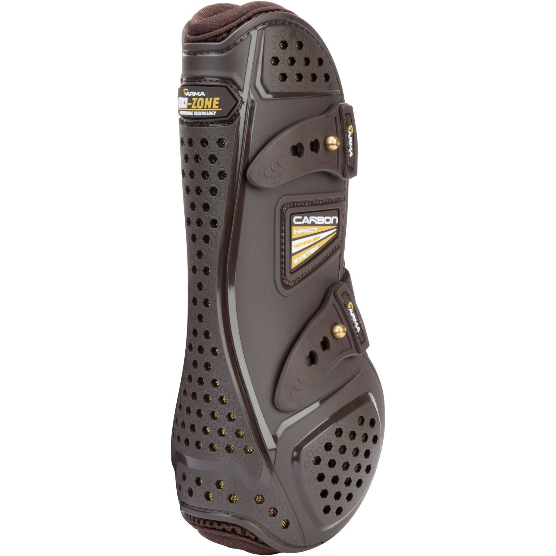 Shires Equestrian Products ARMA OXI-ZONE Tendon Horse Boots, Brown, Full