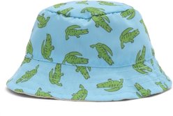 The Worthy Dog Alligators Bucket Adjustable Cord Dog Hat, Blue, Small slide 2 of 3