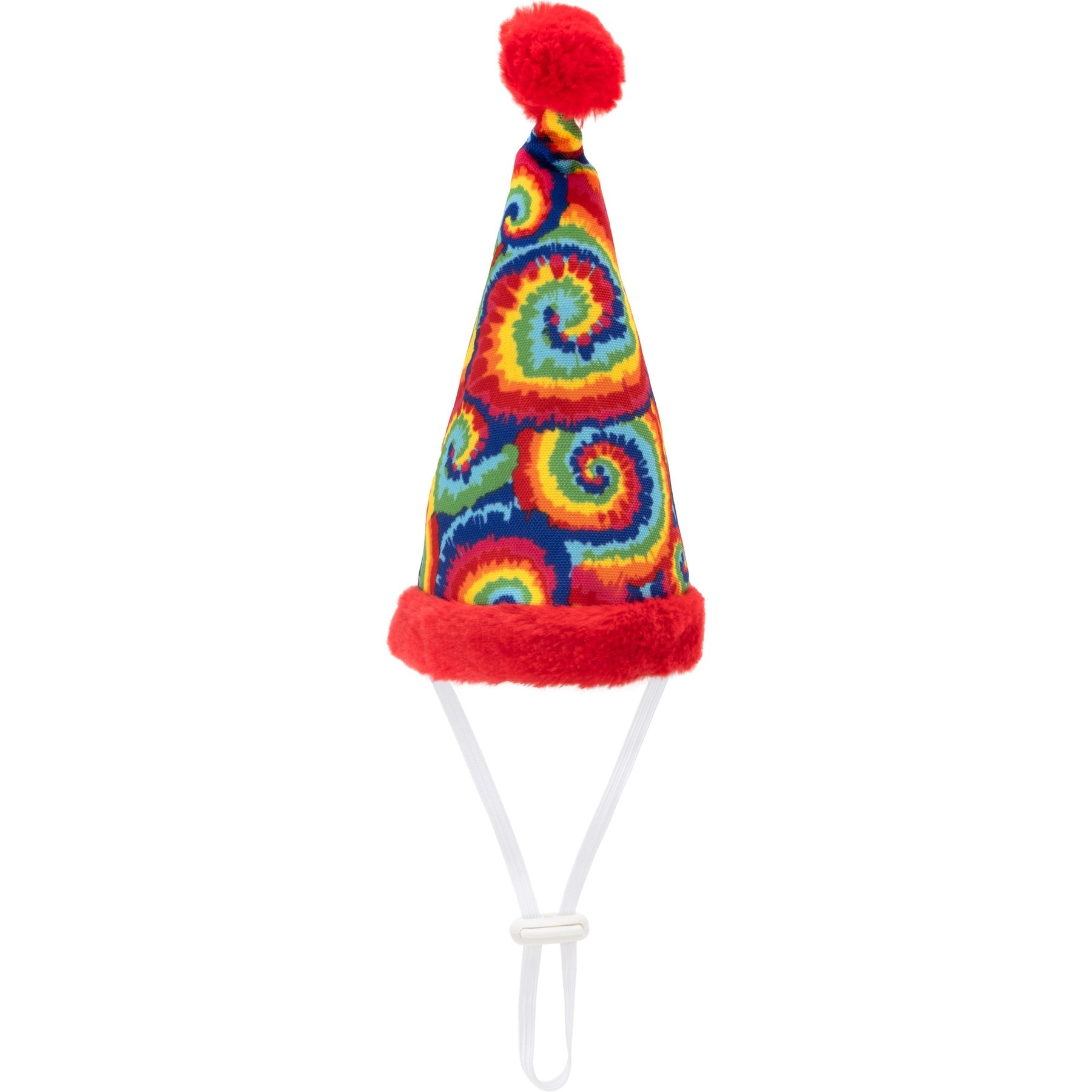 The Worthy Dog Party Hearty Adjustable Cord Dog Hat, Multicolor, Large