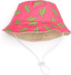 The Worthy Dog Alligators Bucket Adjustable Cord Dog Hat, Pink, X-Large slide 1 of 3