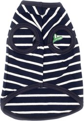 The Worthy Dog Whale Tee Dog Shirt, Navy/White, Medium slide 2 of 3