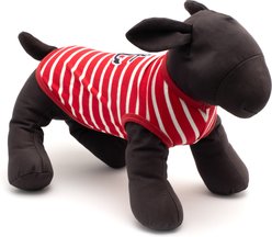 The Worthy Dog Anchor Tee Dog Shirt, Red/White, Medium slide 2 of 3