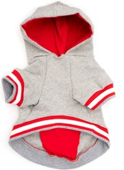 The Worthy Dog Shark Dog Hoodie, Gray, Large slide 2 of 4
