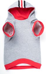 The License House Ohio State O-H-I-O Dog Hoodie, Gray, XX-Small slide 2 of 2