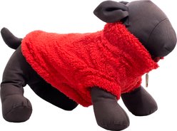 The License House Ohio State Block O Fleece Quarter Zip Dog Coat, Scarlet, Small slide 2 of 3