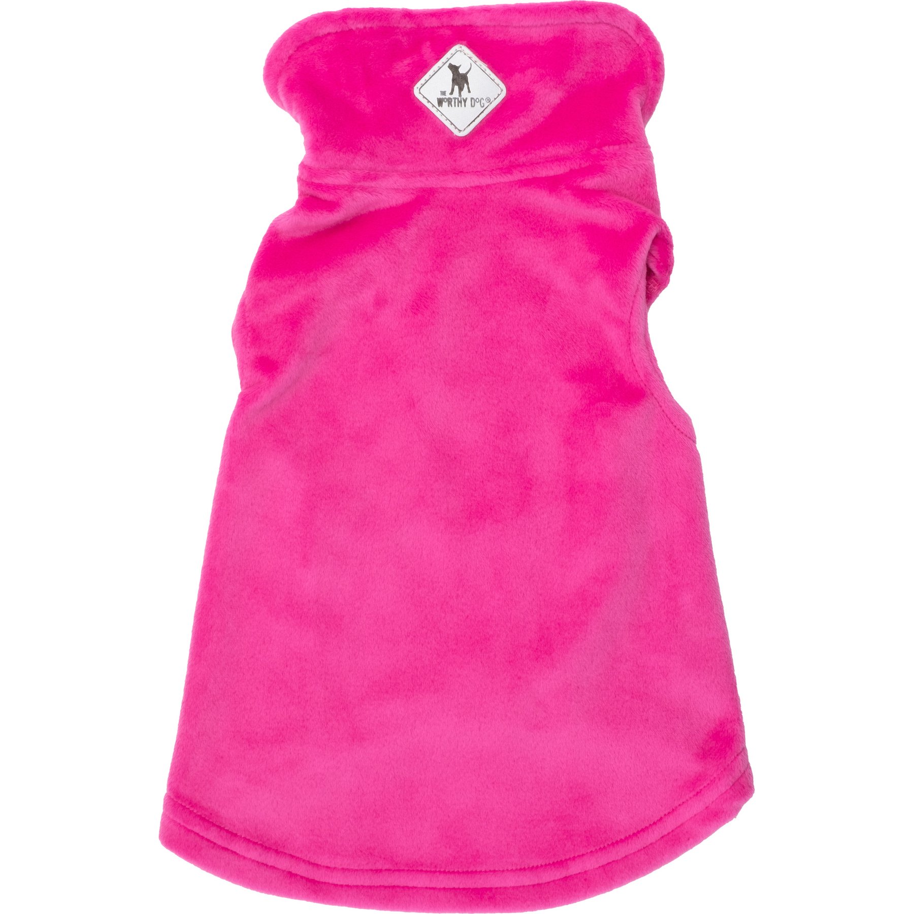 The Worthy Dog Brighton Cozy Pullover Dog Shirt, XX-Large, Pink