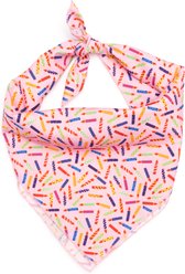 The Worthy Dog It's My Birthday Machine-Washable Dog Bandana, Pink, Large