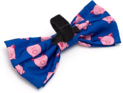 The Worthy Dog Wilbur Pig Boy Dog Bow Tie, Navy, Small slide 2 of 3
