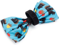 The Worthy Dog Squirrely Boy Dog Bow Tie, Teal, Large slide 2 of 3