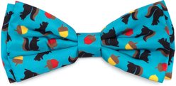The Worthy Dog Squirrely Boy Dog Bow Tie, Teal, Small