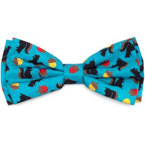 The Worthy Dog Squirrely Boy Dog Bow Tie, Teal, Small