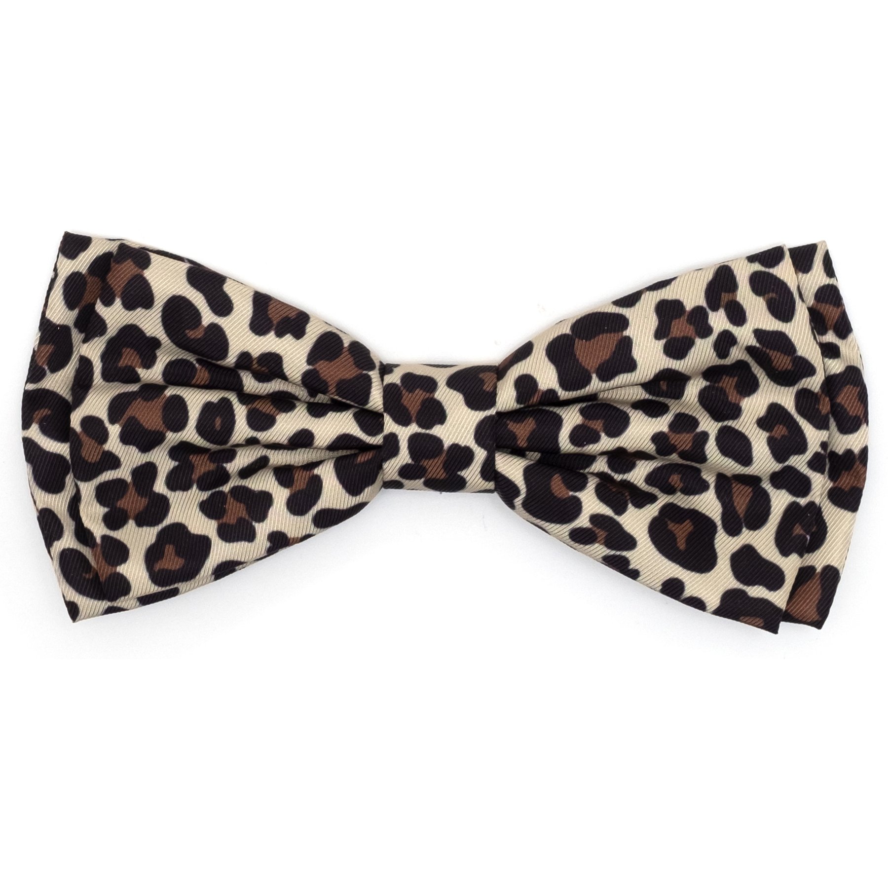 The Worthy Dog Leopard Boy Dog Bow Tie, Tan, Small