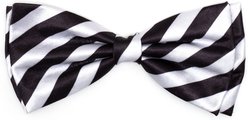 The Worthy Dog I Do Boy Dog Bow Tie, Black/White, Small