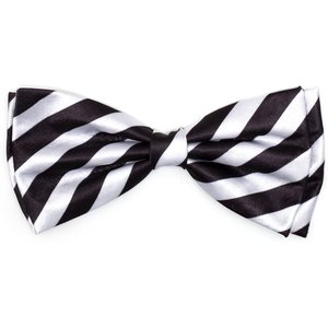 The Worthy Dog I Do Boy Dog Bow Tie, Black/White, Small