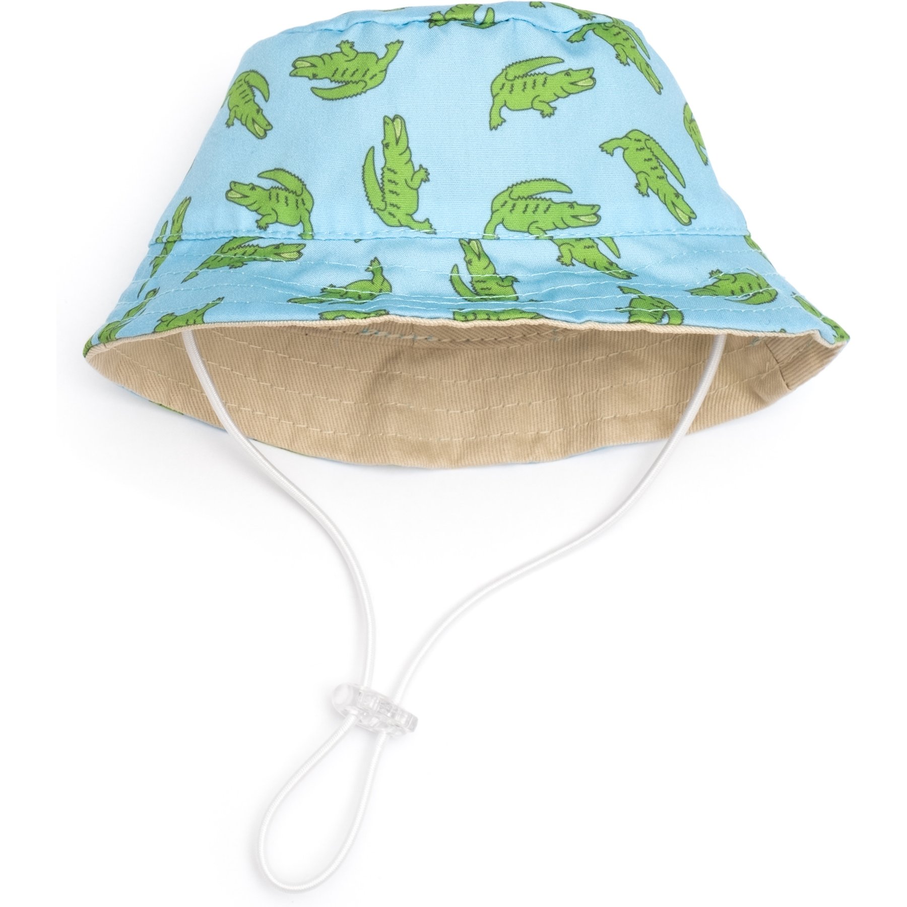 The Worthy Dog Alligators Bucket Adjustable Cord Dog Hat, Blue, Medium