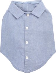 The Worthy Dog Chambray Dog Shirt, Blue, Small