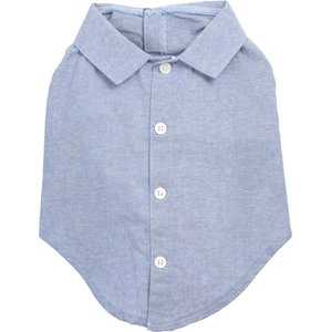 The Worthy Dog Chambray Dog Shirt, Blue, X-Small