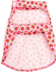 The Worthy Dog Strawberries Dog Dress, Pink, X-Large slide 2 of 3
