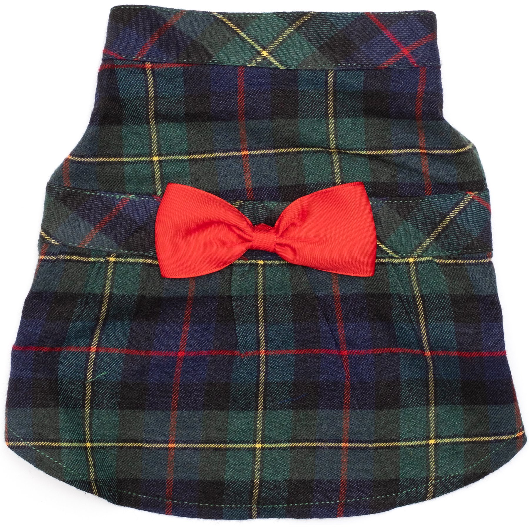 The Worthy Dog MacLeod Tartan Dog Dress, Black Multicolor, Medium