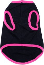 The Worthy Dog Pom Pom Heart Tee Dog Shirt, Black, Small slide 2 of 2