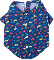 The Worthy Dog Dino Dog Shirt, Navy, XX-Large