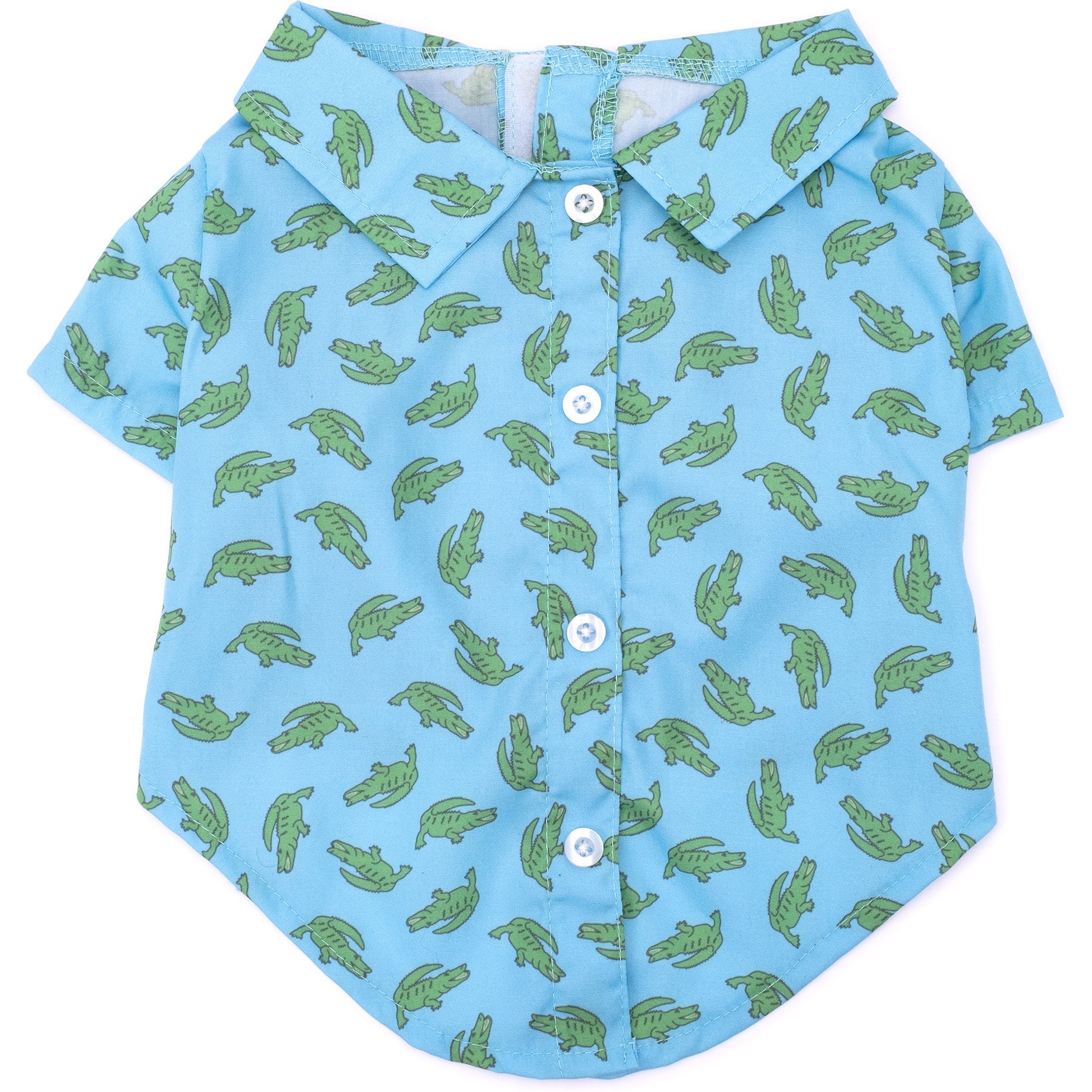 The Worthy Dog Al the Gator Dog Shirt, Blue, X-Large