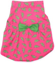 The Worthy Dog Al the Gator Dog Dress, Pink, Medium