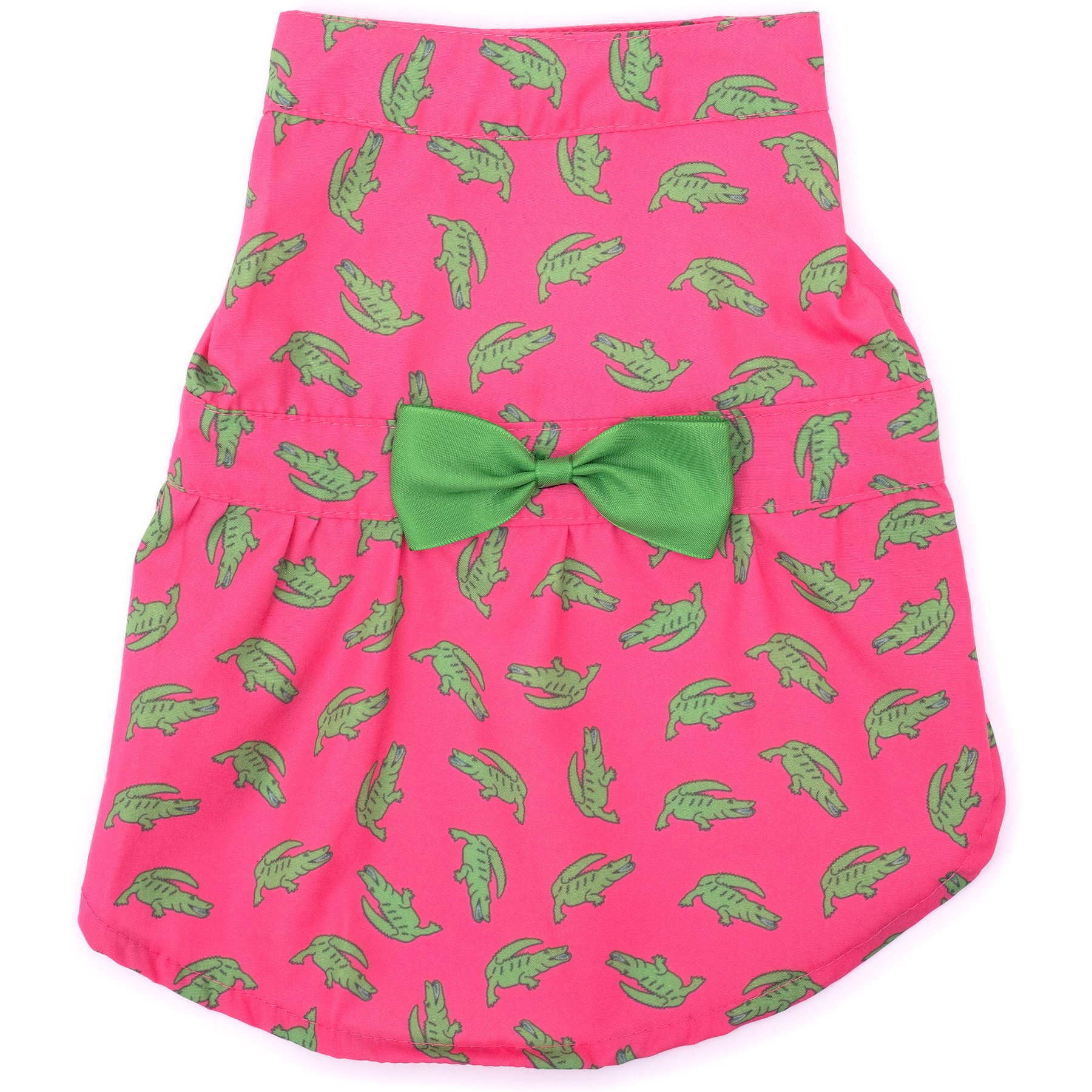 The Worthy Dog Al the Gator Dog Dress, Pink, Small