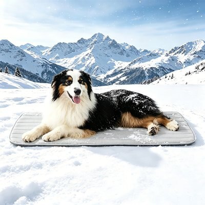 GOOPAWS GOOPAWS Non-Slip Cooling Dog Crate Mat, Grey, X-Large