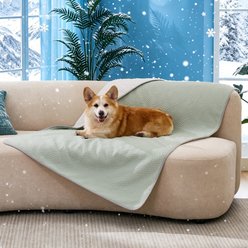 GOOPAWS All Season Reversible Cooling Dog Blanket, Green, Large: 40 x 60-in